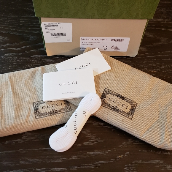 **SOLD **SOLDGucci Mens White Ace Shoes Gucci size 11.5 *READ DETAILS* Authentic - Picture 13 of 16